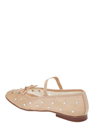 Jeffrey Campbell Releve Embellished Mary Jane in Natural Mesh Clear Combo