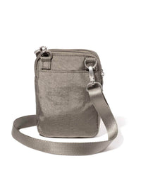 Baggallini Modern Take Two RFID Crossbody in Sterling Shimmer