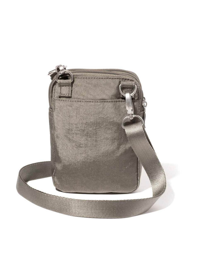 Baggallini Modern Take Two RFID Crossbody in Sterling Shimmer