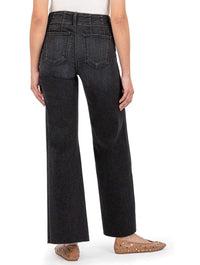 Kut From The Kloth Meg High Rise Wide Leg Jeans with Pork Chop Pockets