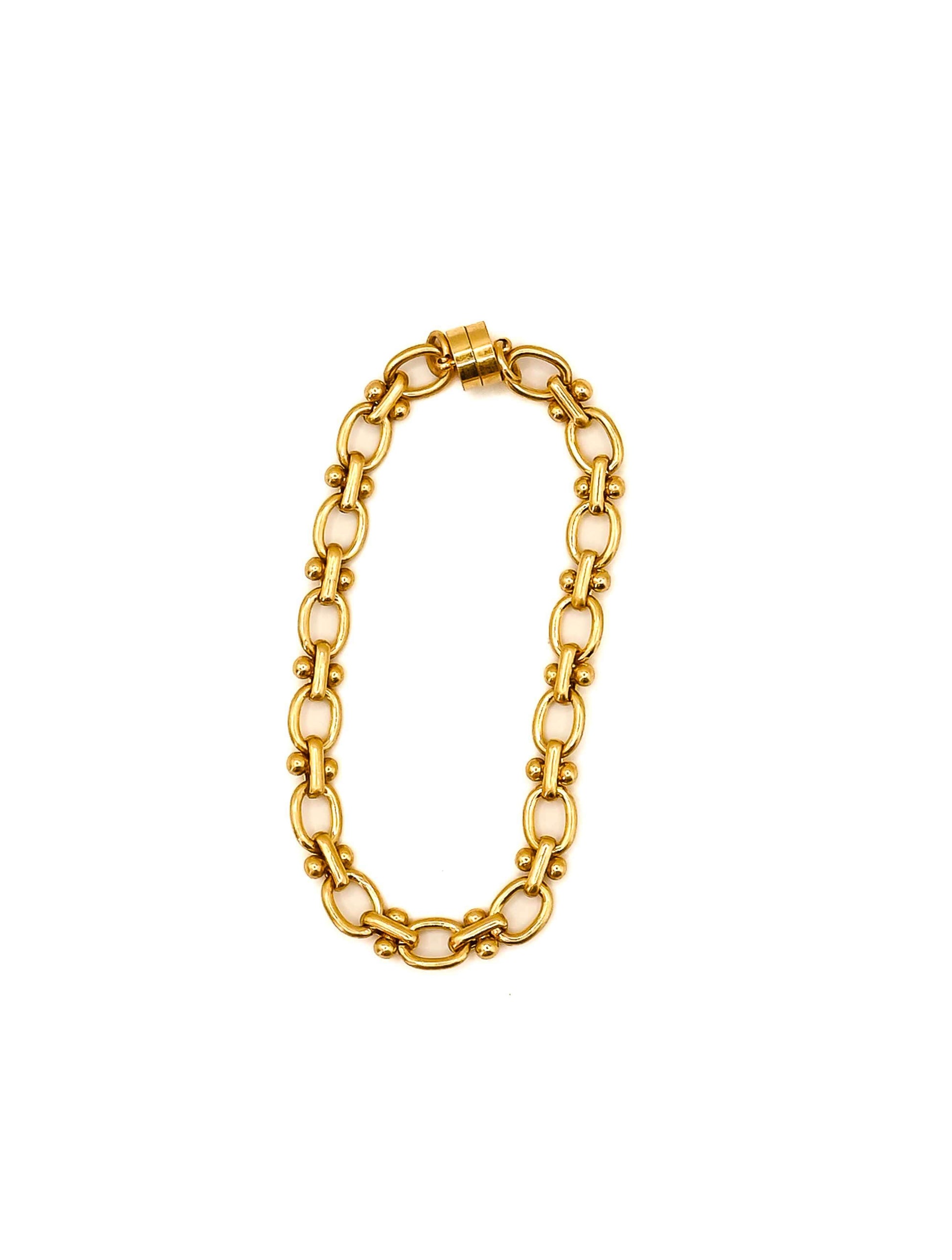 Mini Cable and Barbell Chain Bracelet
