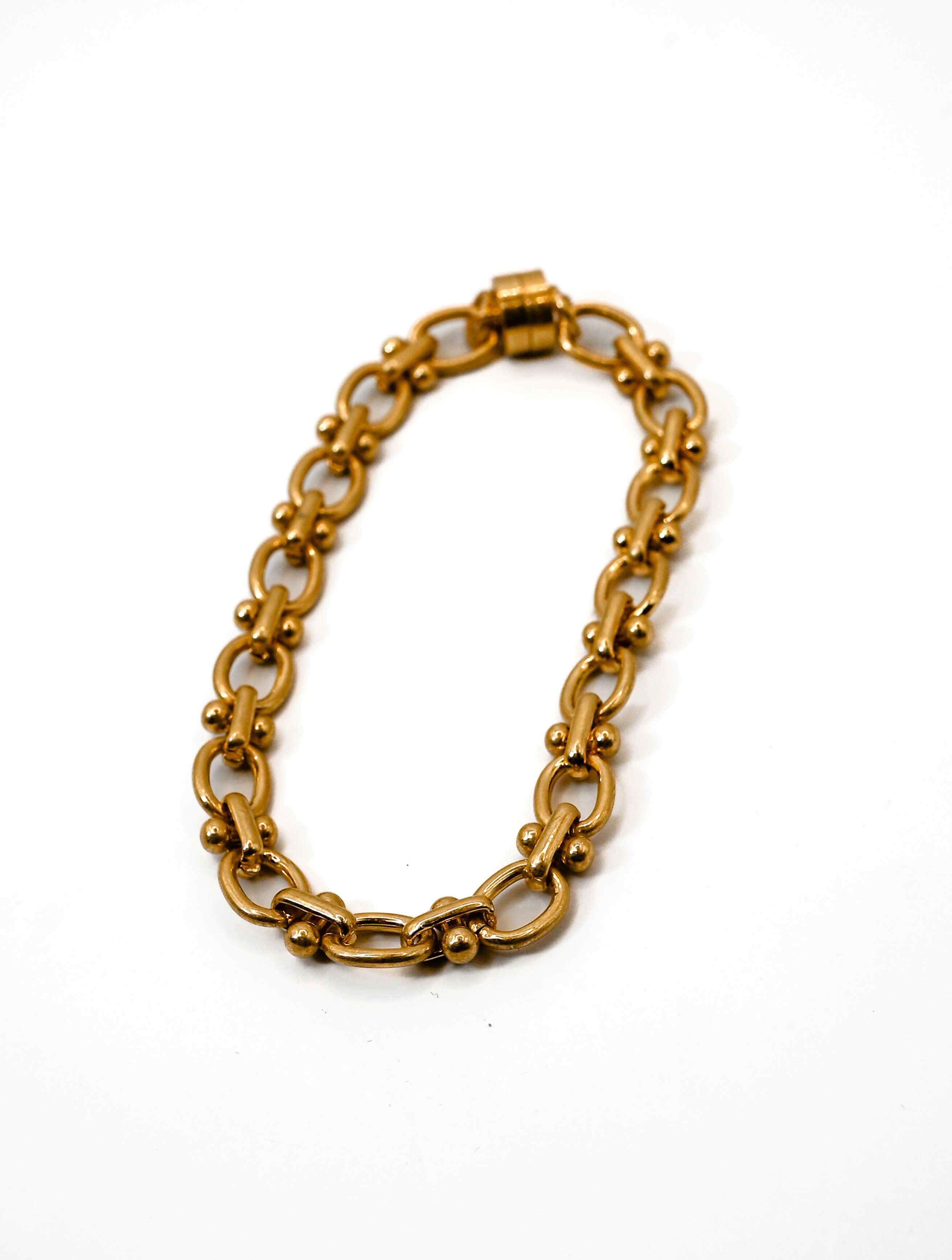Mini Cable and Barbell Chain Bracelet