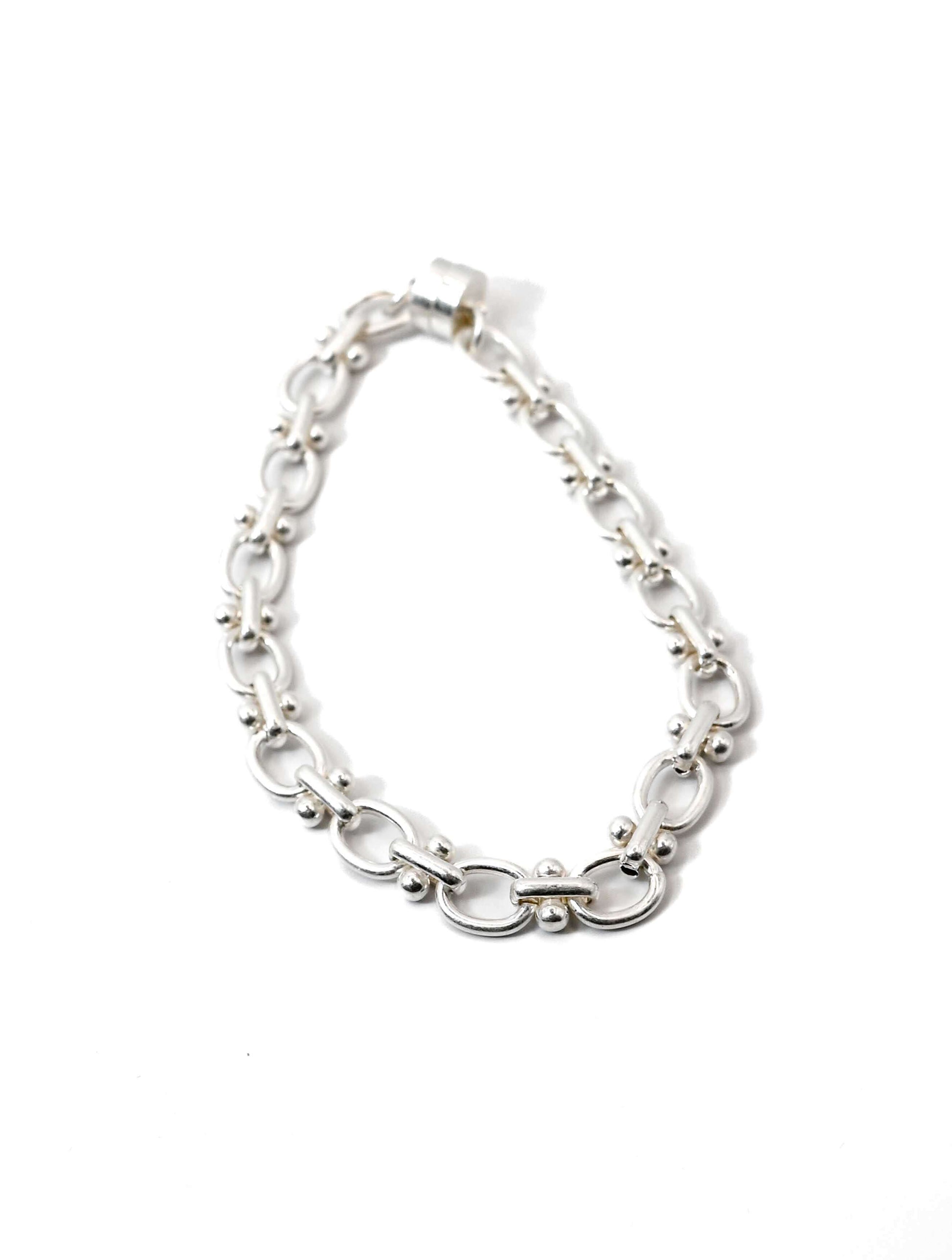 Mini Cable and Barbell Chain Bracelet