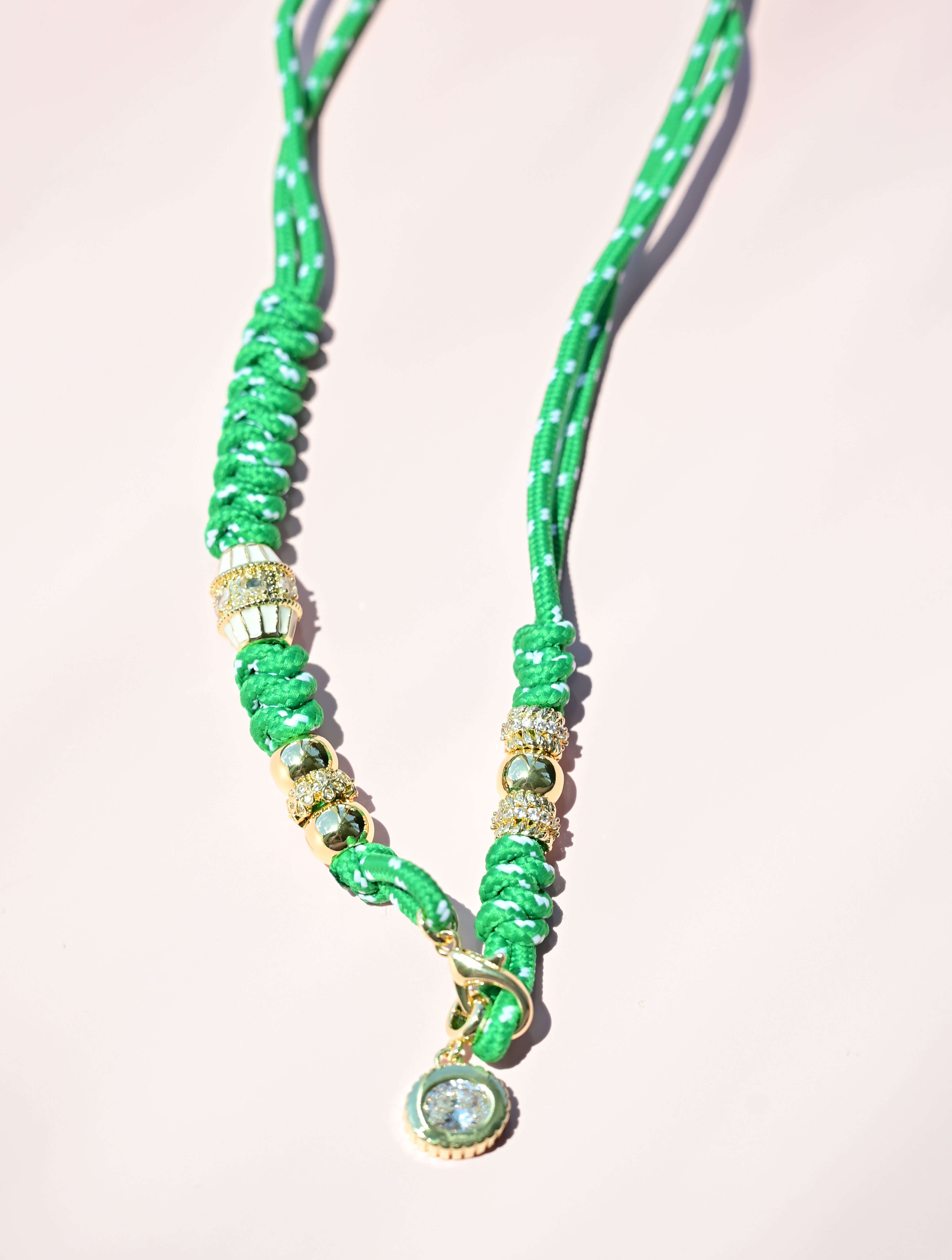 Corded Rope Charm Necklace