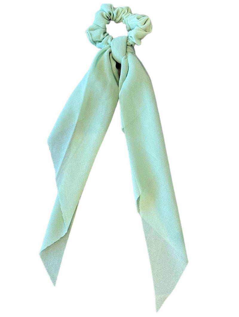 Solid Scarf Scrunchie in Green