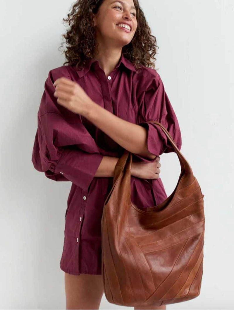 Latico Kiki Shoulder Bag in Cognac