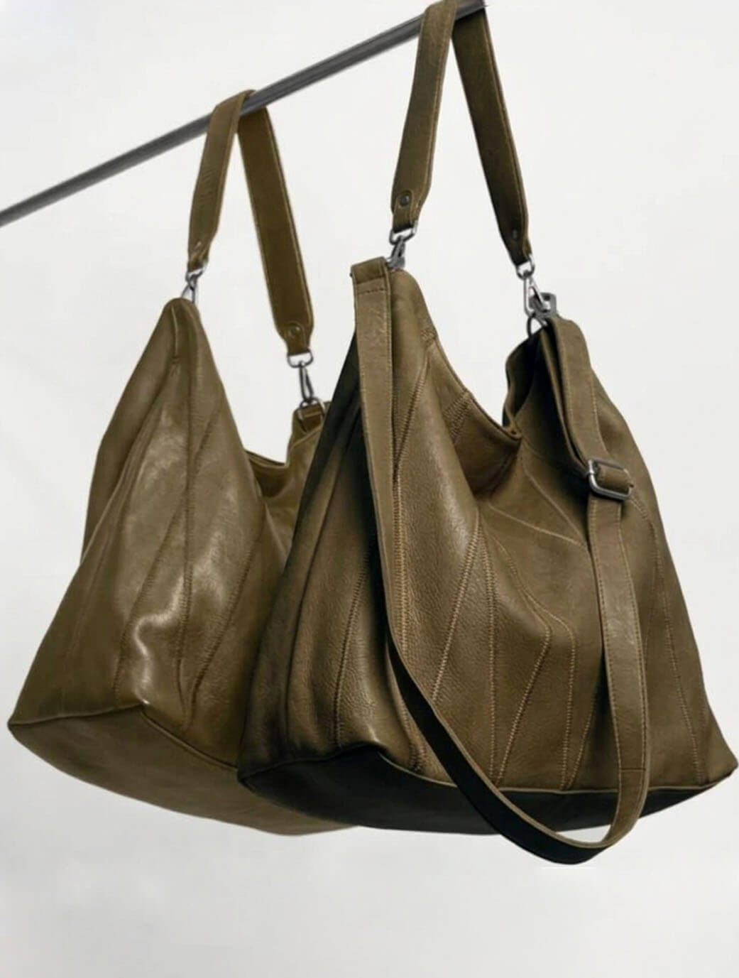 Bree Diamond Leather Shoulder Bag