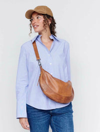 Callie Sling/Crossbody Bag in Cognac