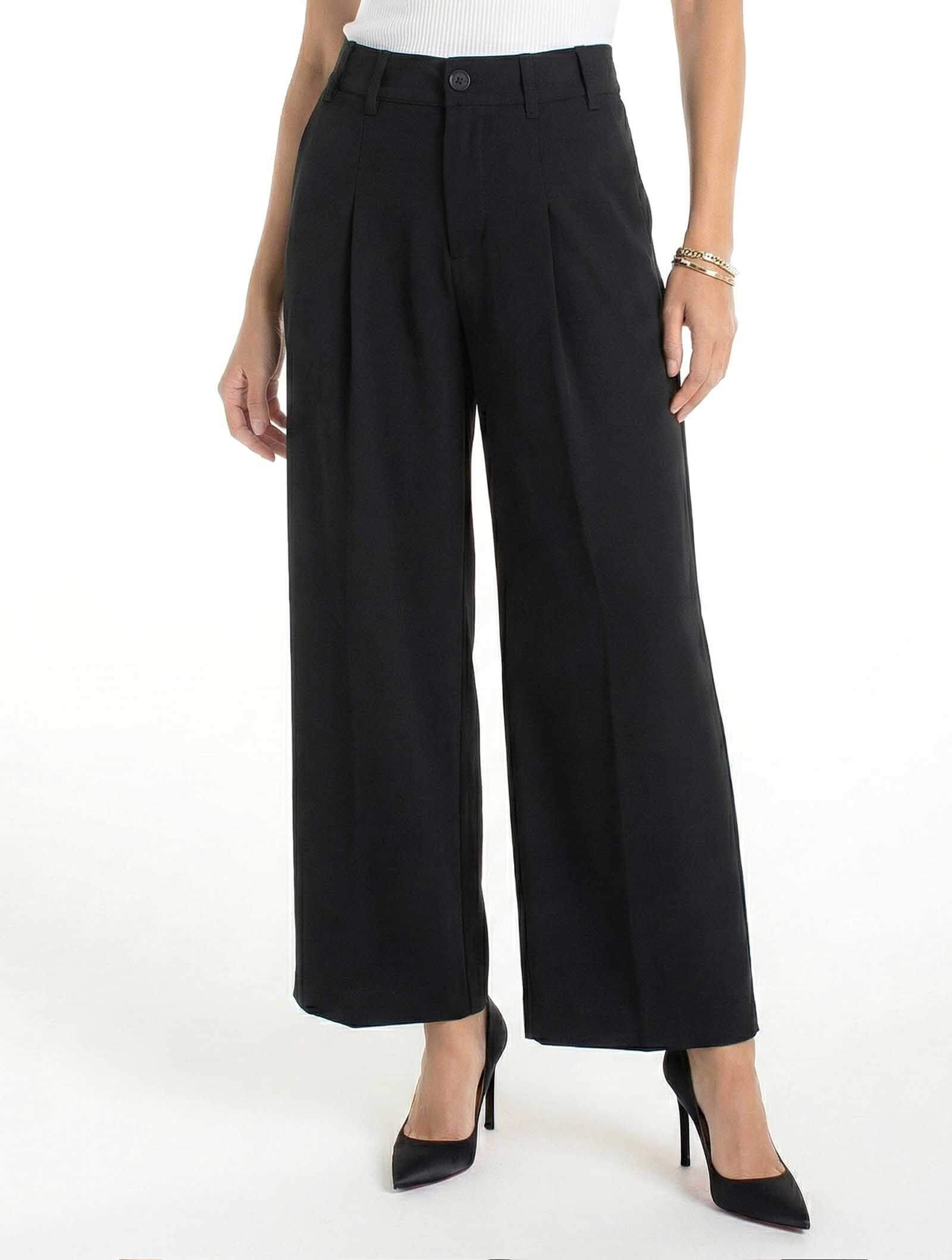 Liverpool Pleated Wide Leg Trouser