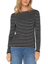 Liverpool Long Sleeve Boatneck Knit Top