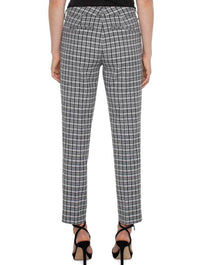 Liverpool Kelsey Trouser in Black/White Plaid