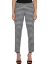 Liverpool Kelsey Trouser in Black/White Plaid