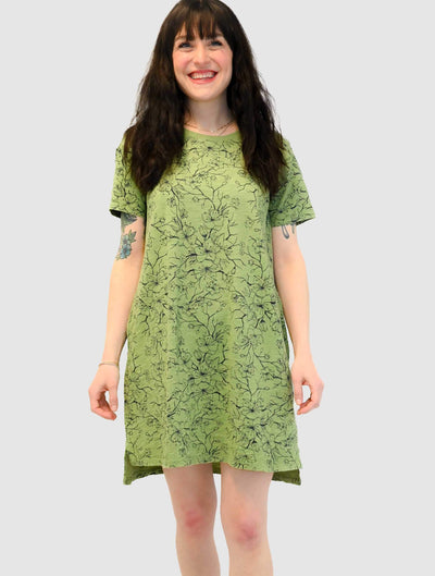 Short Sleeve Crewneck T-Shirt Dress