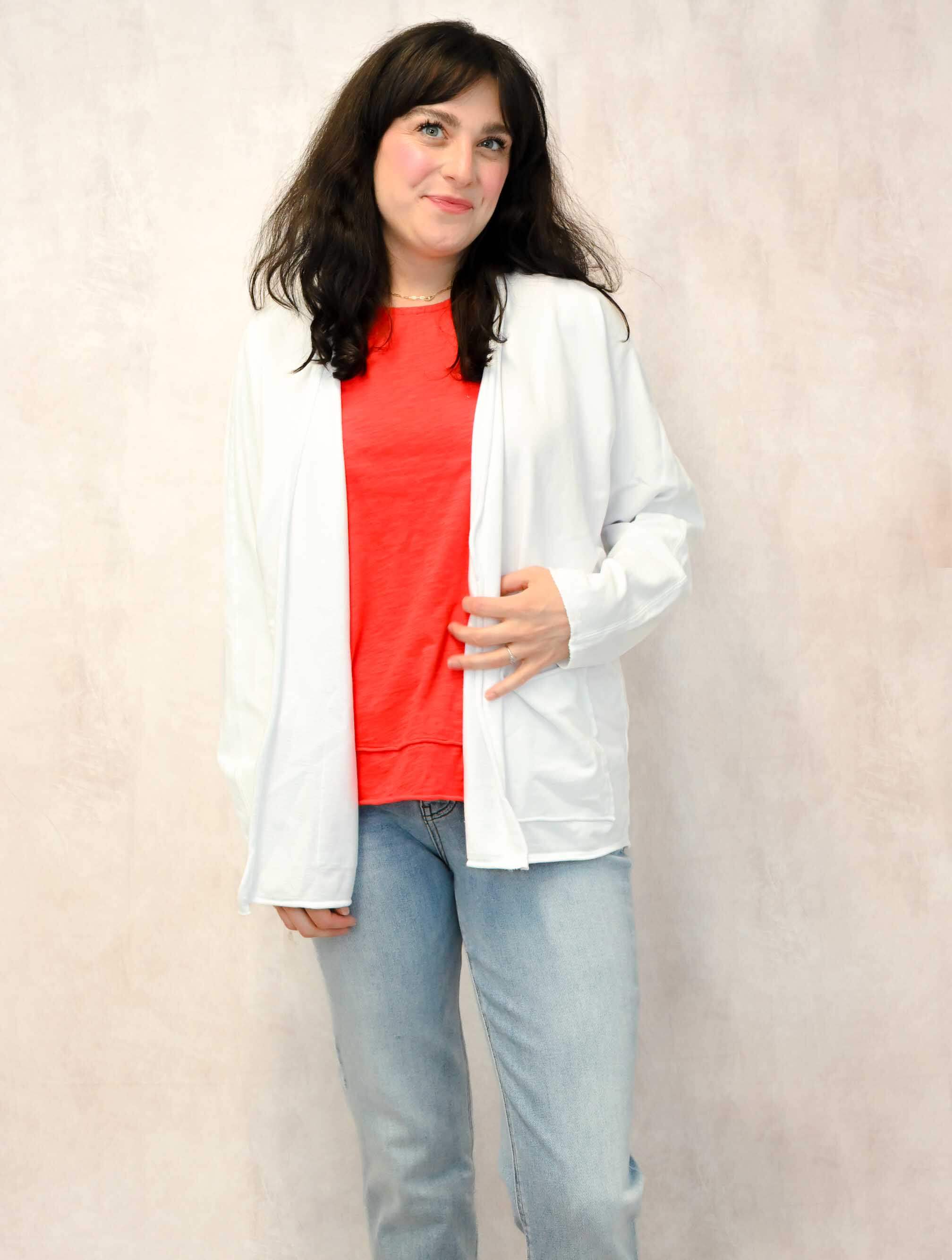 Long Sleeve Open Front Kimono Cardigan
