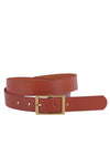 Classic Rectangle Buckle Leather Belt