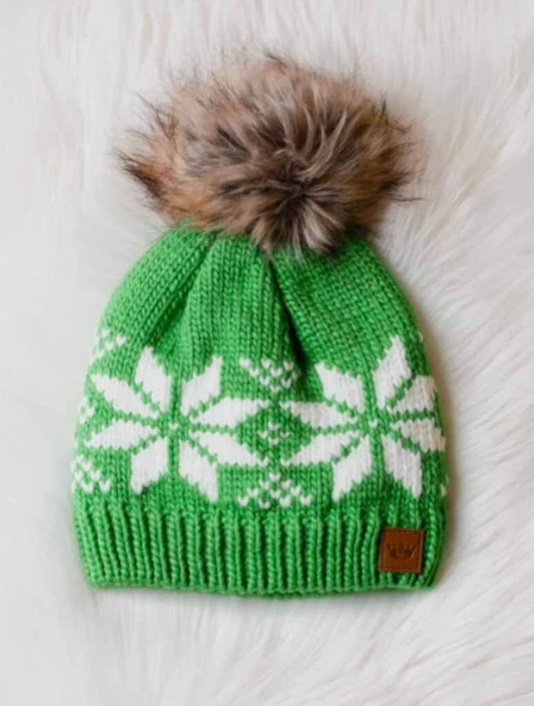 Snowflake Pattern Hat (Final Sale)