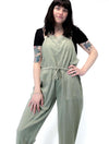 Tencel Slub Overall in Sage