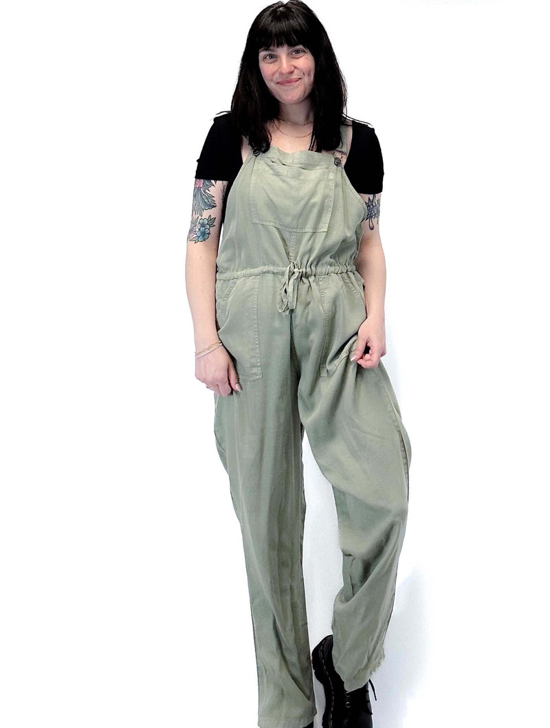 Tencel Slub Overall in Sage