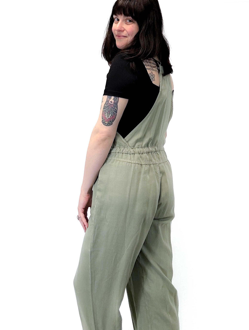 Tencel Slub Overall in Sage