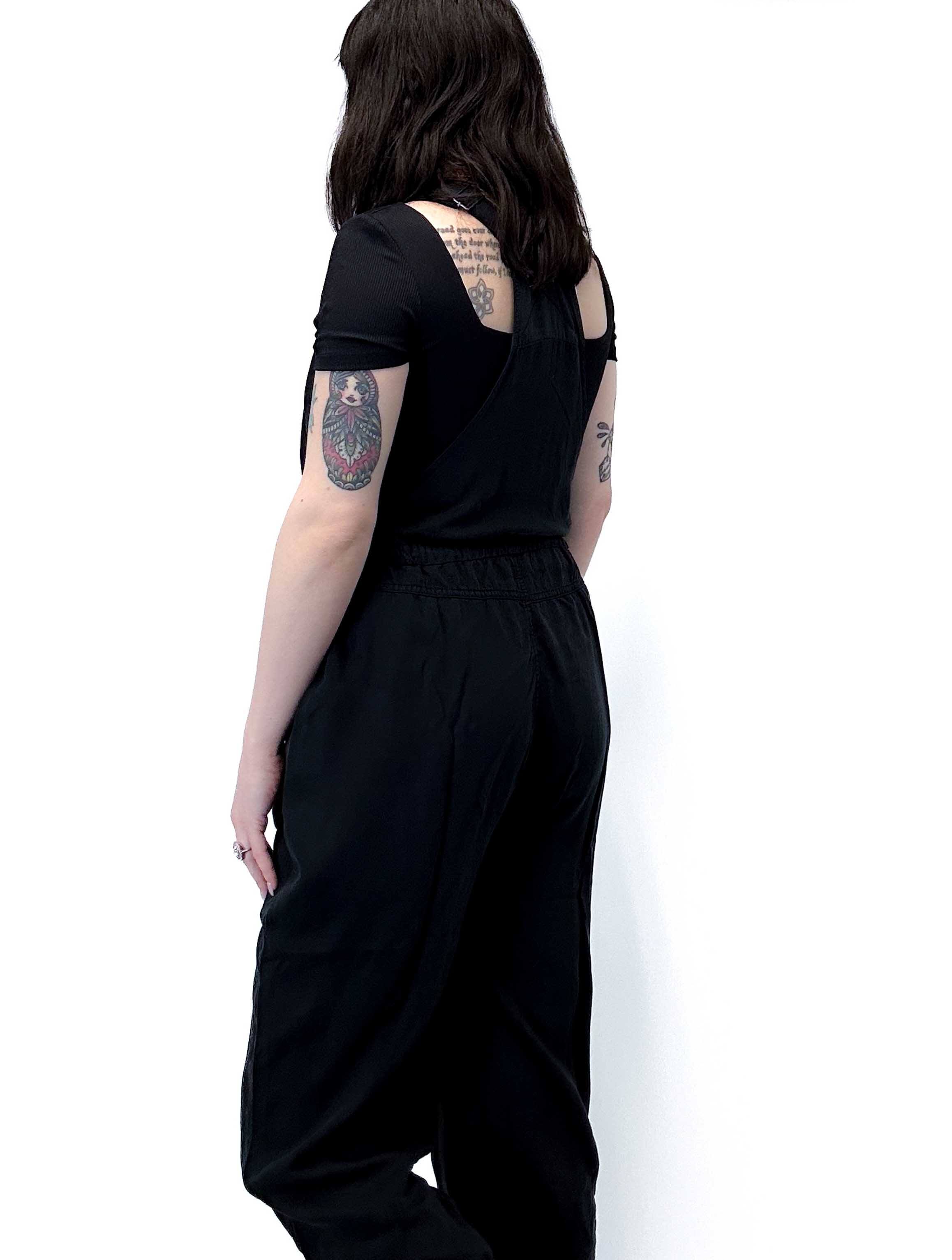 Tencel Slub Overall in Black