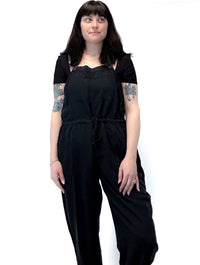 Tencel Slub Overall in Black