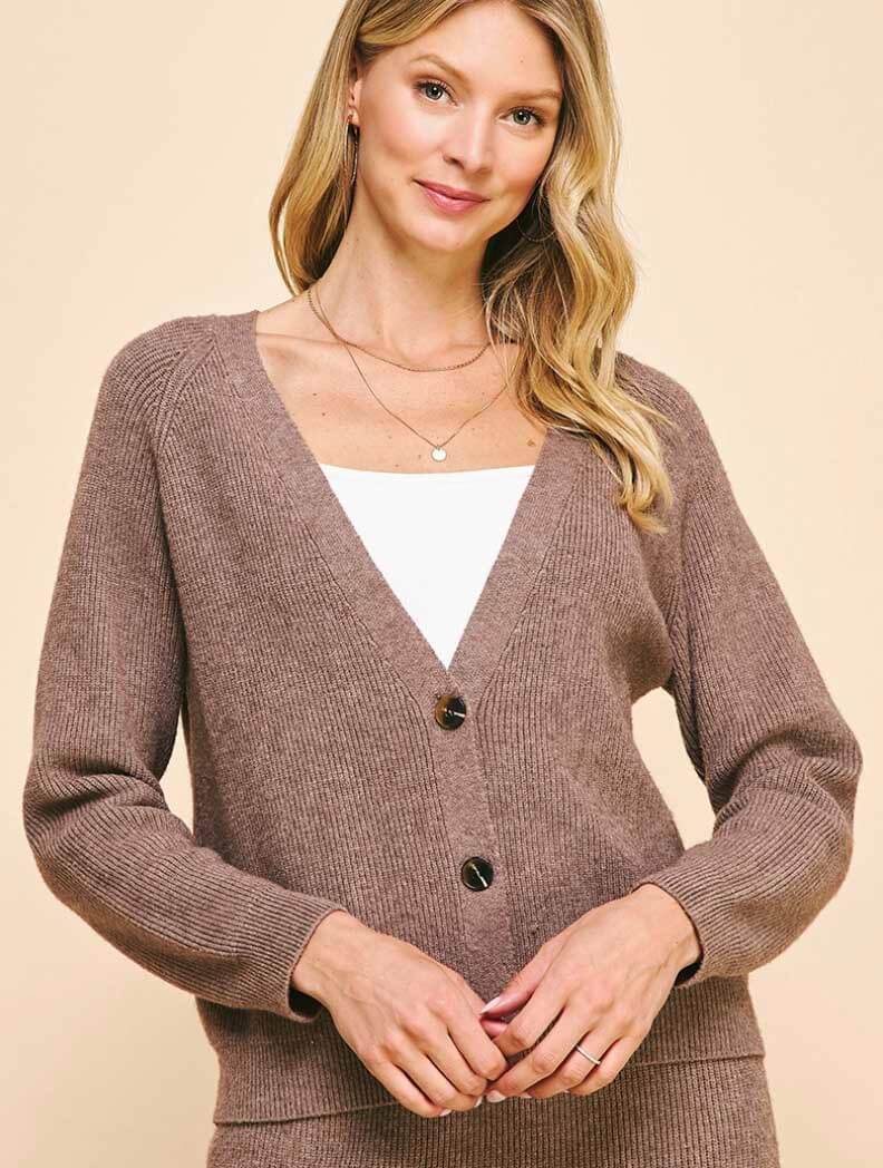 Ribbed Sweater Cardigan