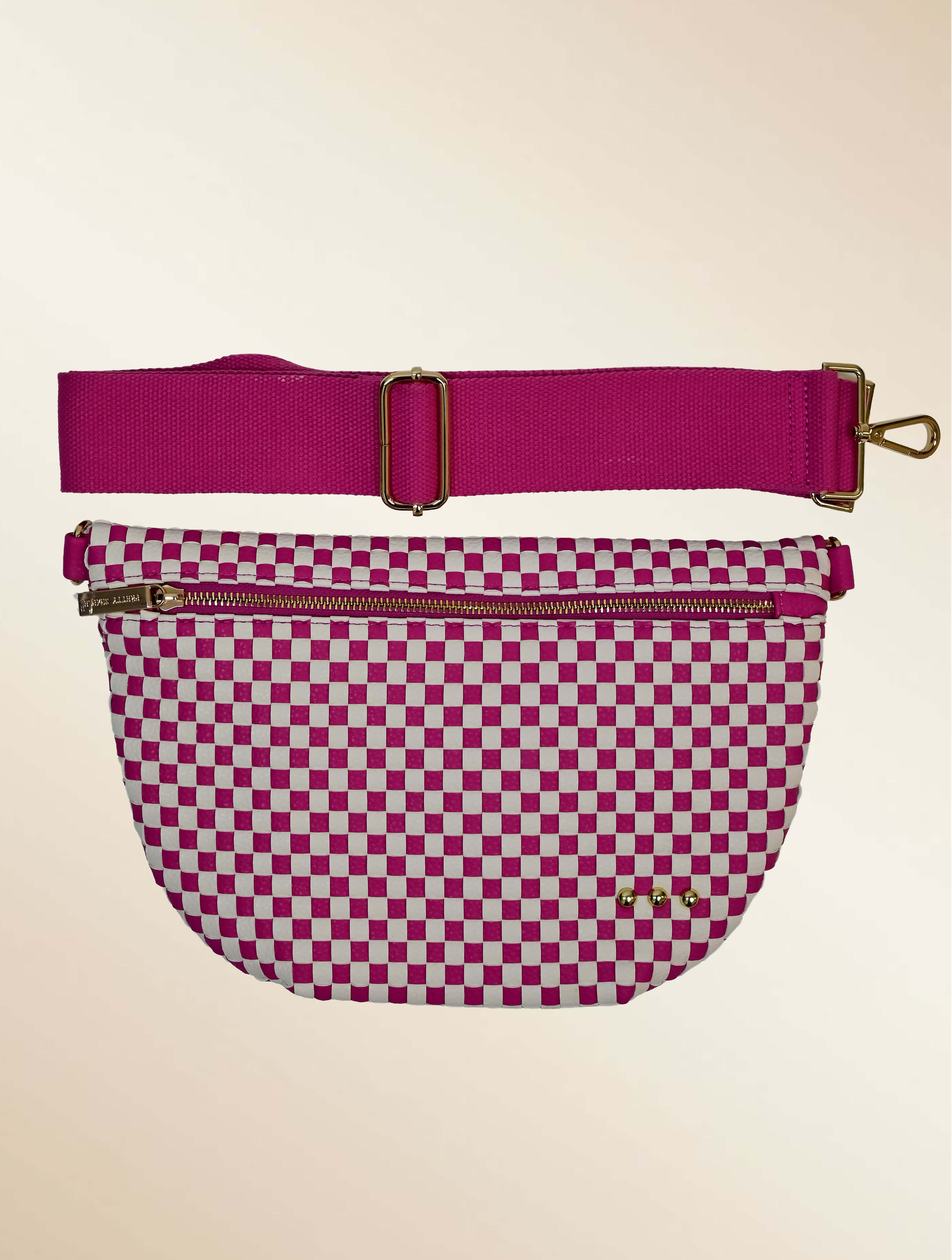 Westlyn Woven Bum Bag with Studded Detail