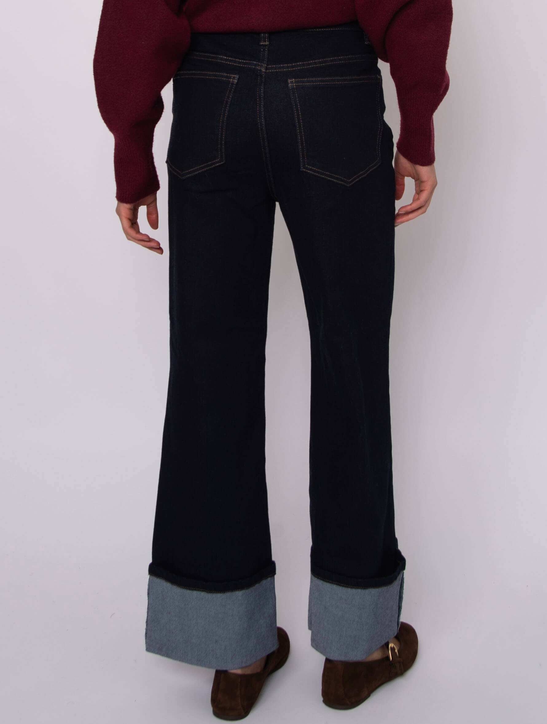 Carla Stretch Denim Cuff Pant