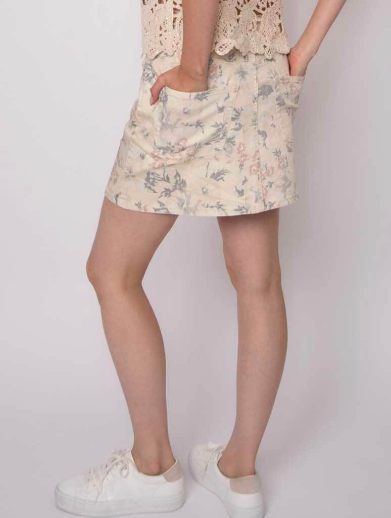 Skie Stretch Twill Mini Skirt