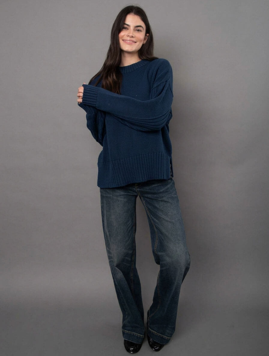 Lilla Long Sleeve Crewneck Pullover