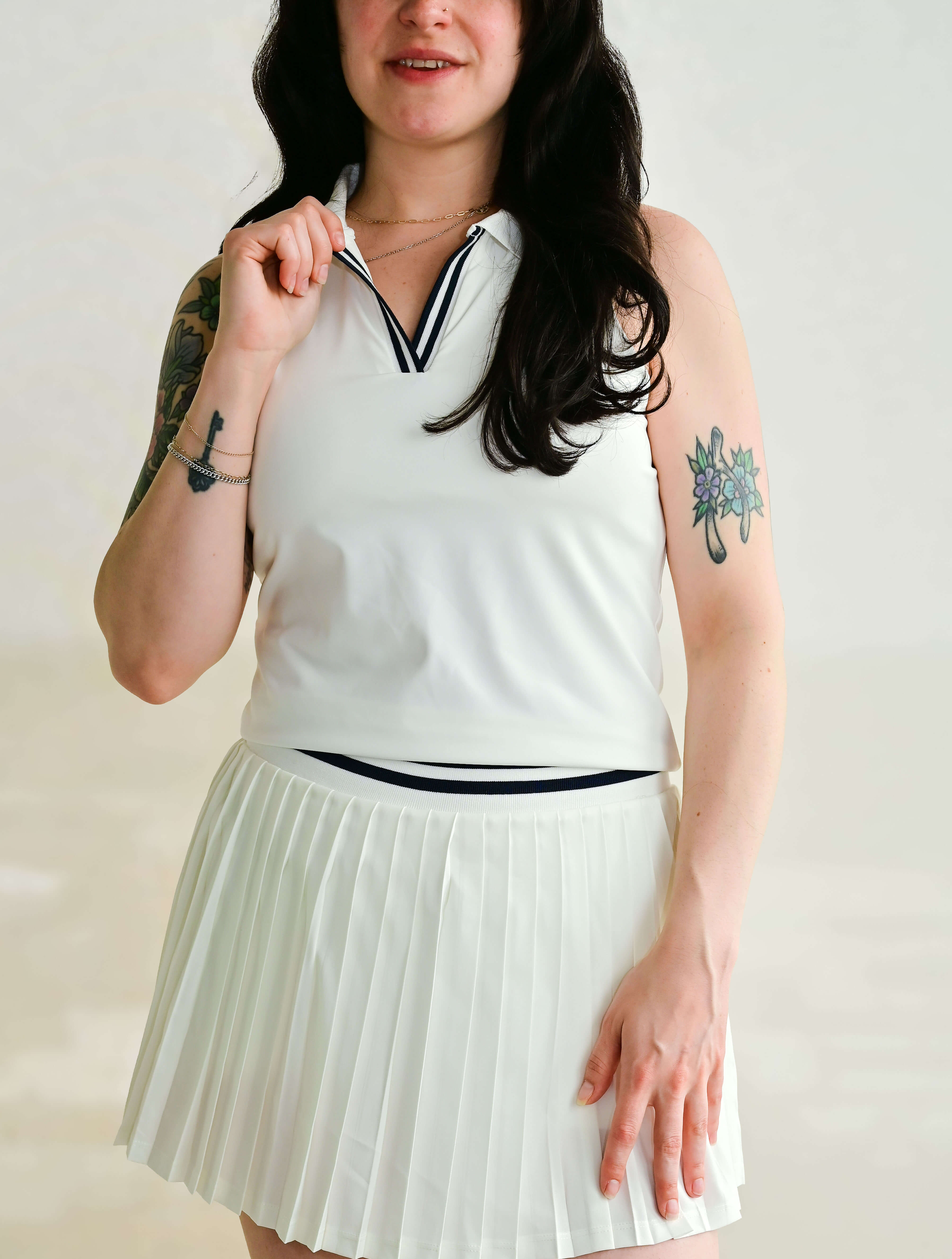 Melodie Second Skin Johnny Collar Top