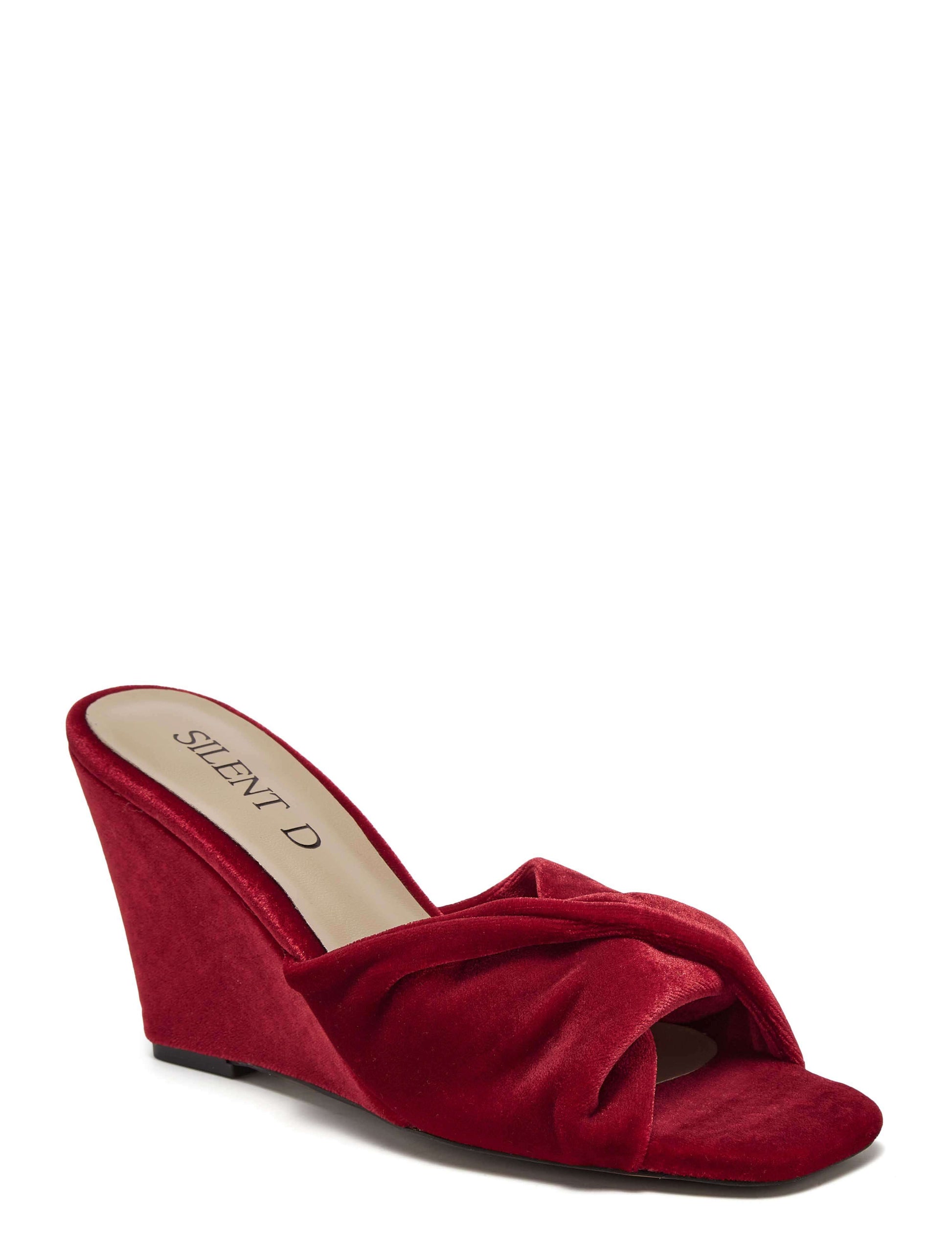 Silent D Katia Velvet Wedge
