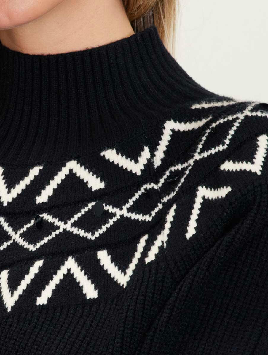 Fair Isle Sweater with Sequin Detail