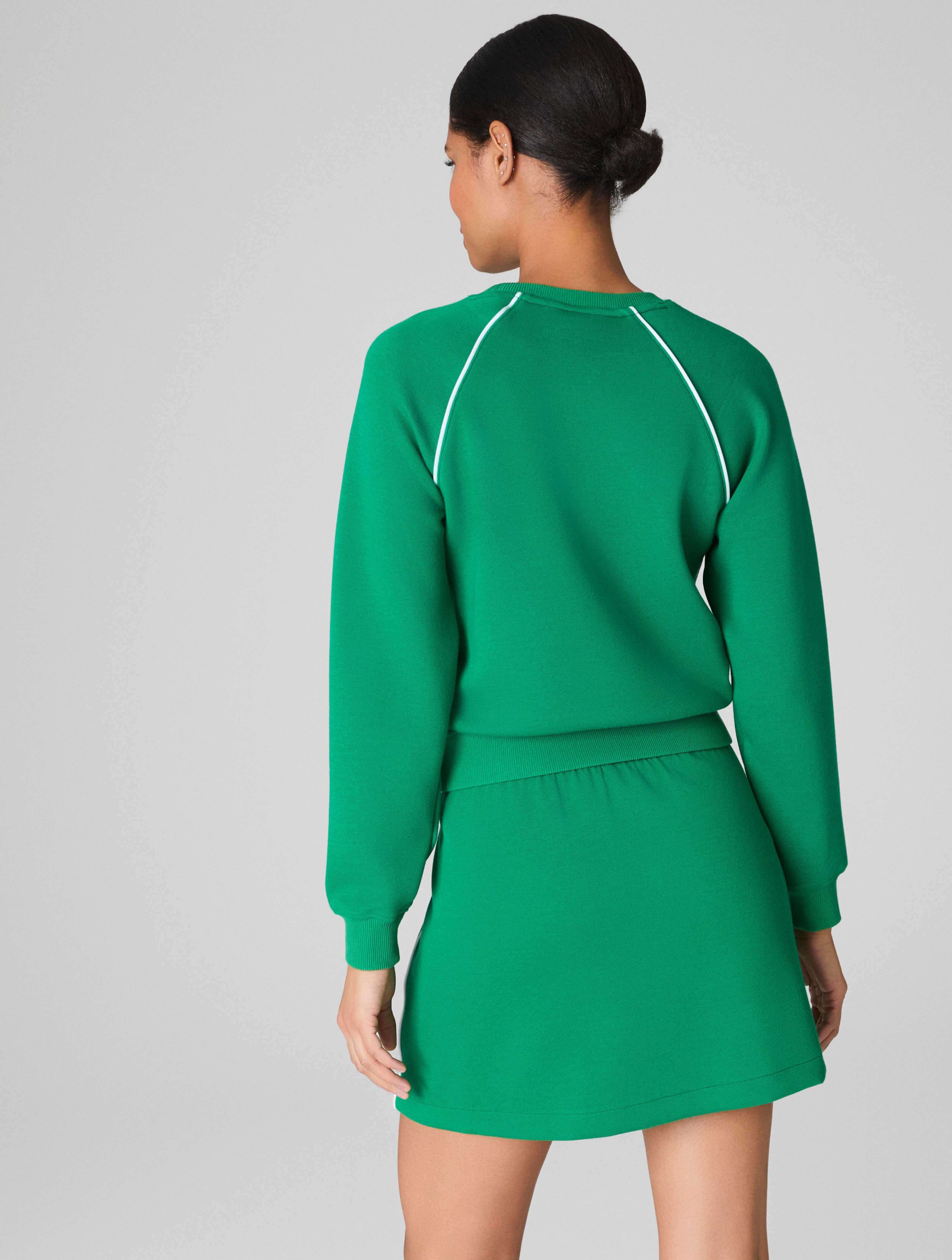 Spanx AirEssentials Pique Long Sleeve Crewneck Top