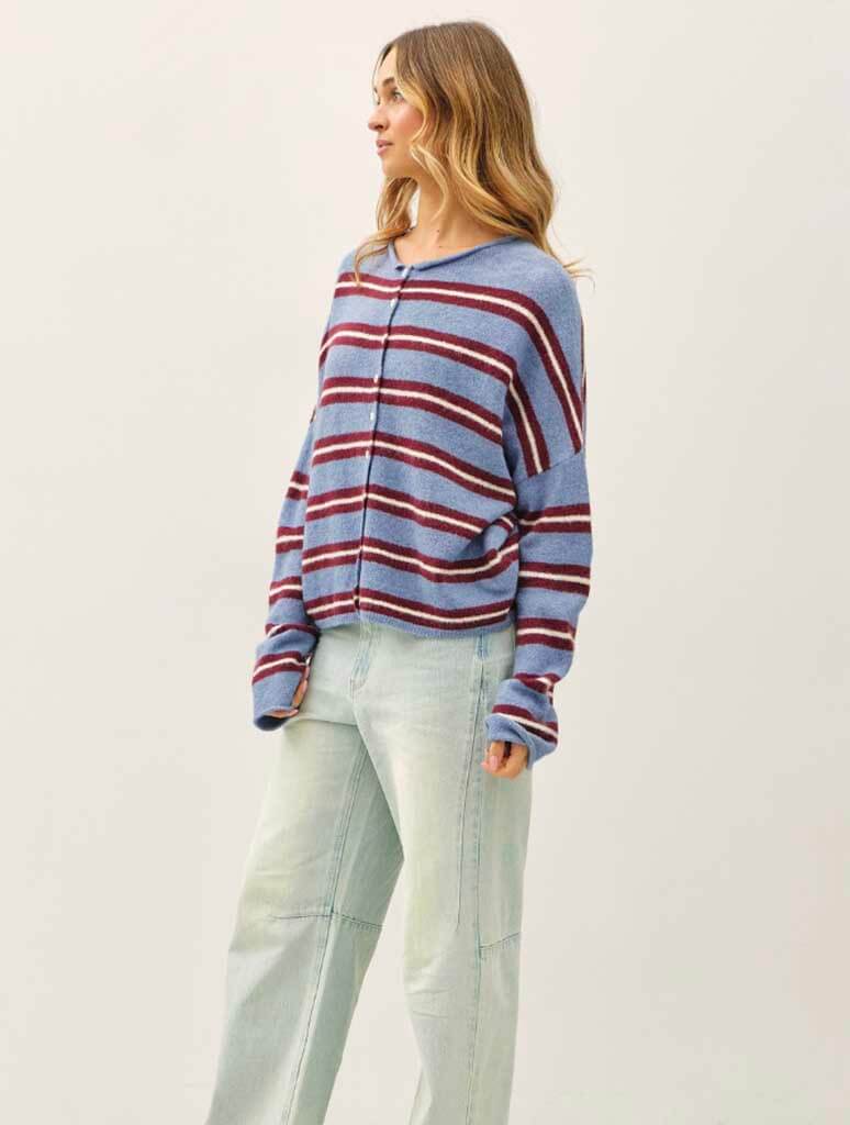 Varsity Stripe Piper Cardigan
