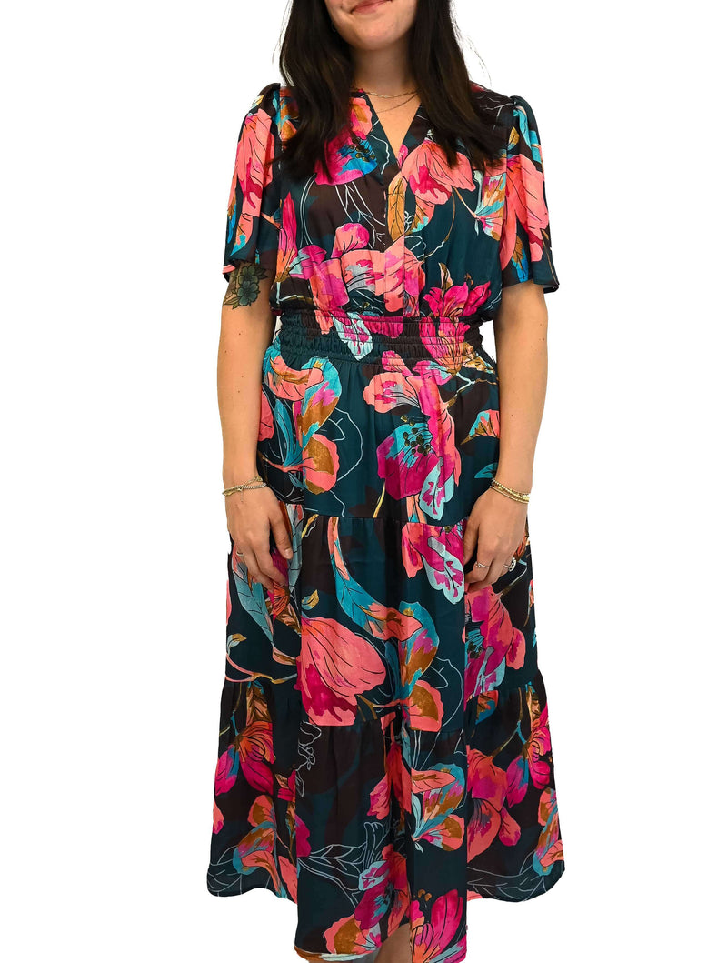 Floral Tiered Maxi Dress