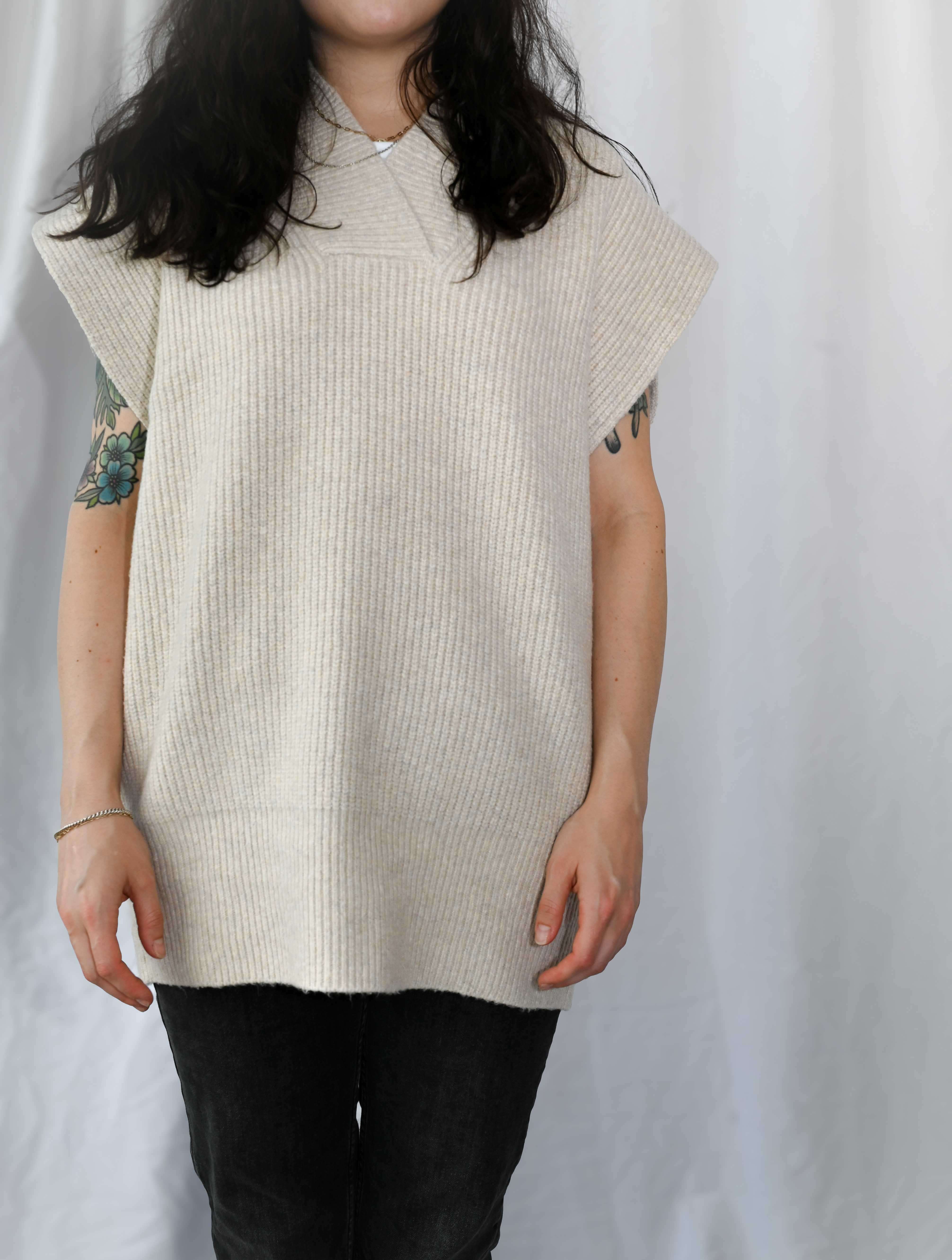 Knitted V-Neck Vest