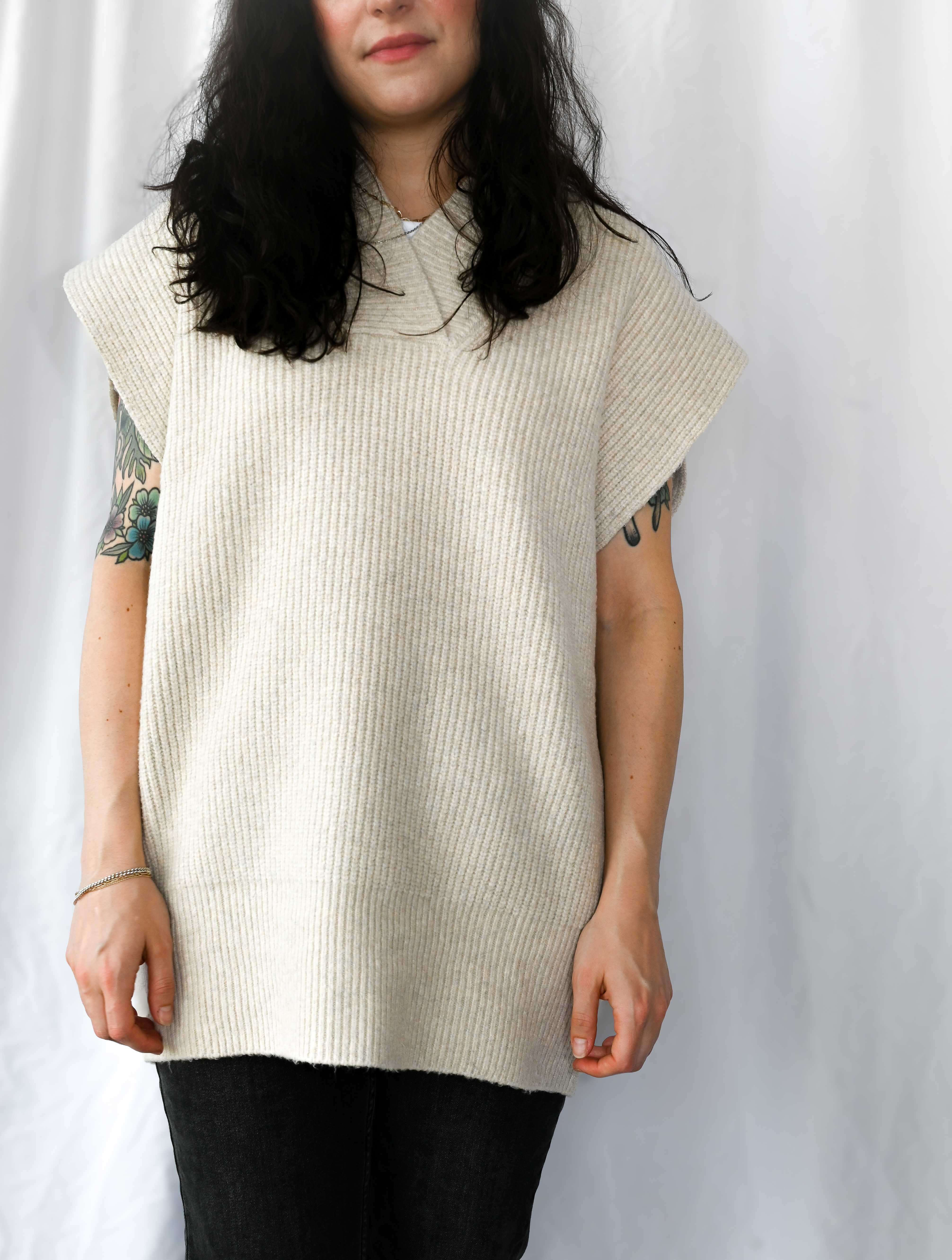 Knitted V-Neck Vest