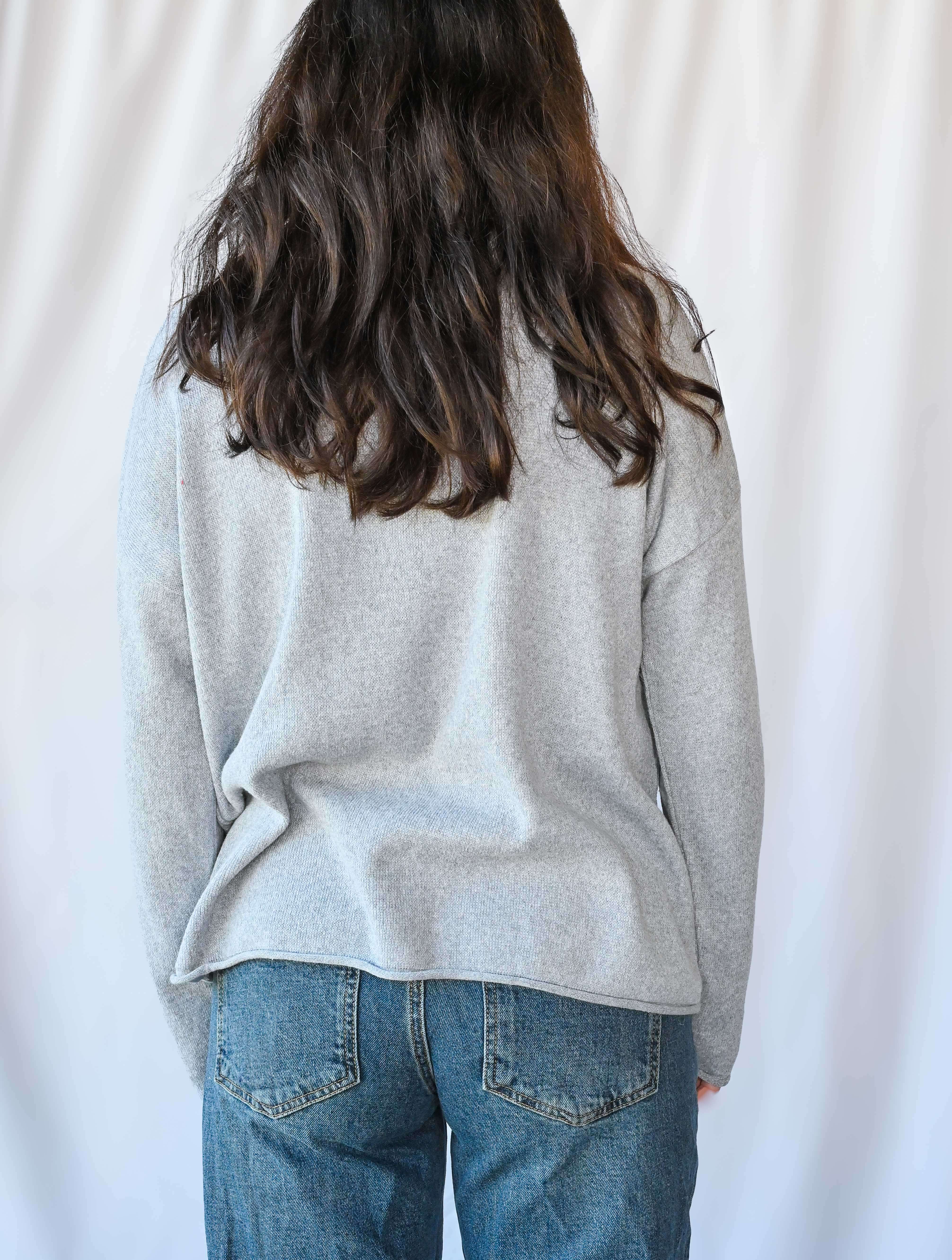 Snowflake Boxy Sweater