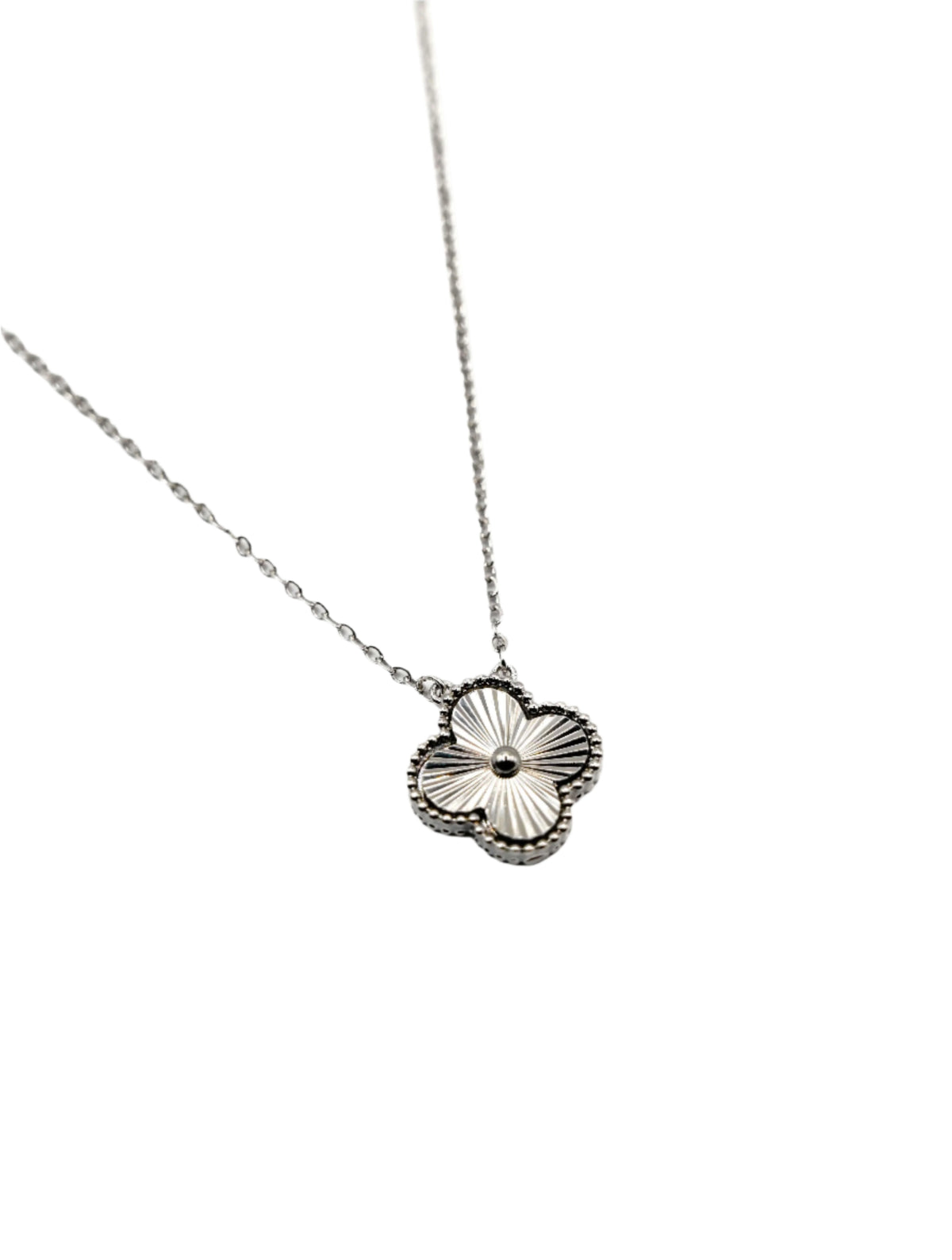 Radiant Clover 14k Gold Dipped Pendant Necklace