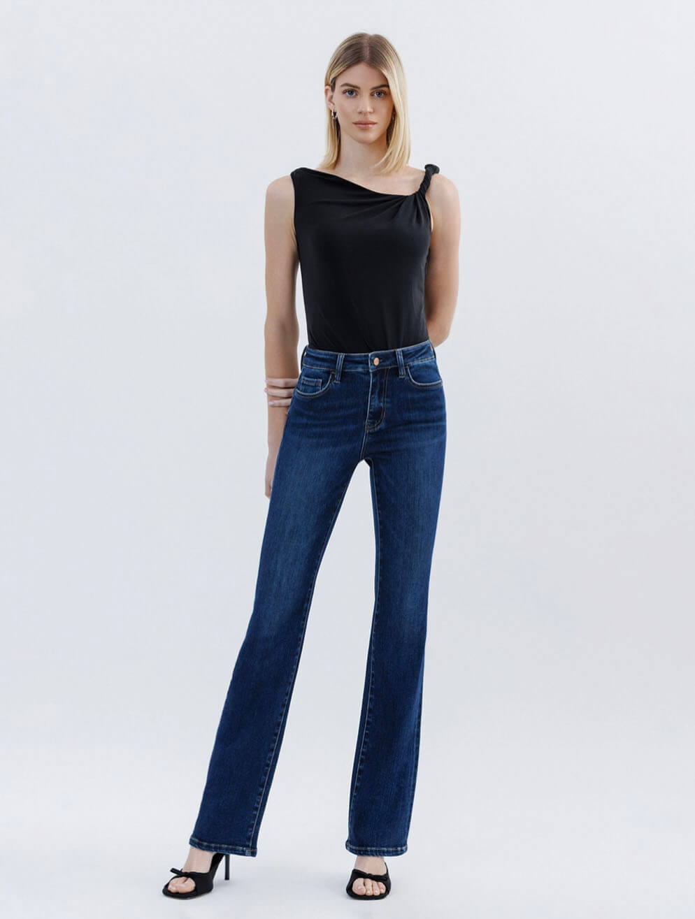 High Rise Bootcut Jeans