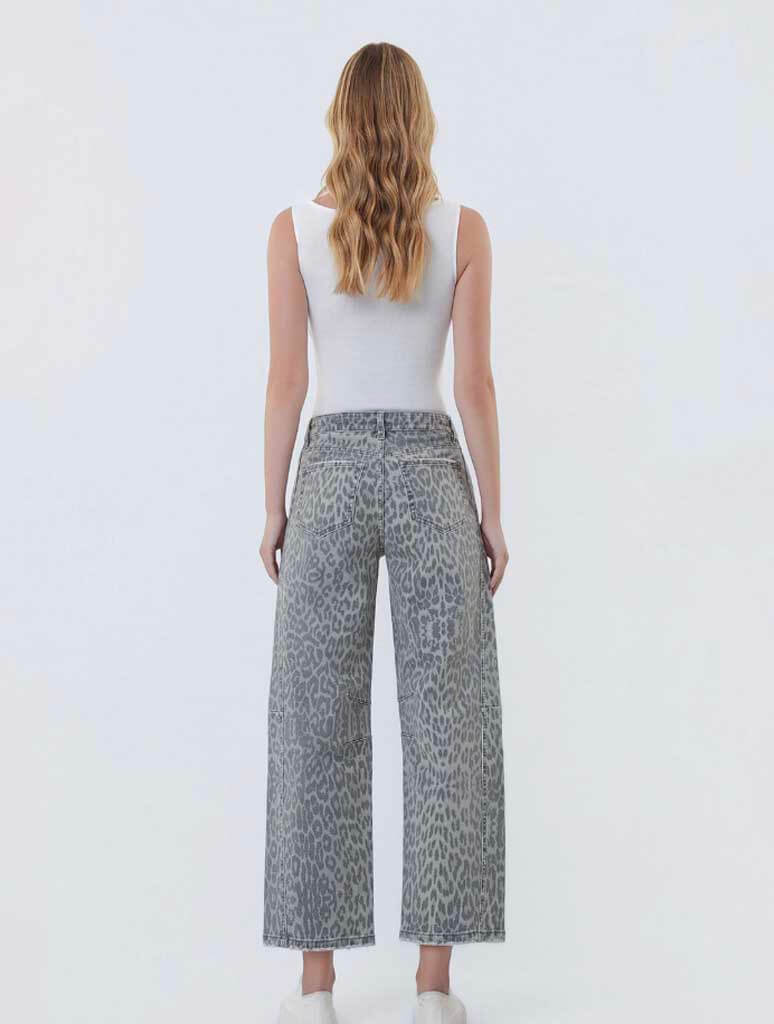 Vervet Kate High Rise Drawstring Barrel Jeans