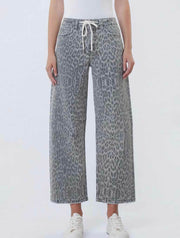 Vervet Kate High Rise Drawstring Barrel Jeans