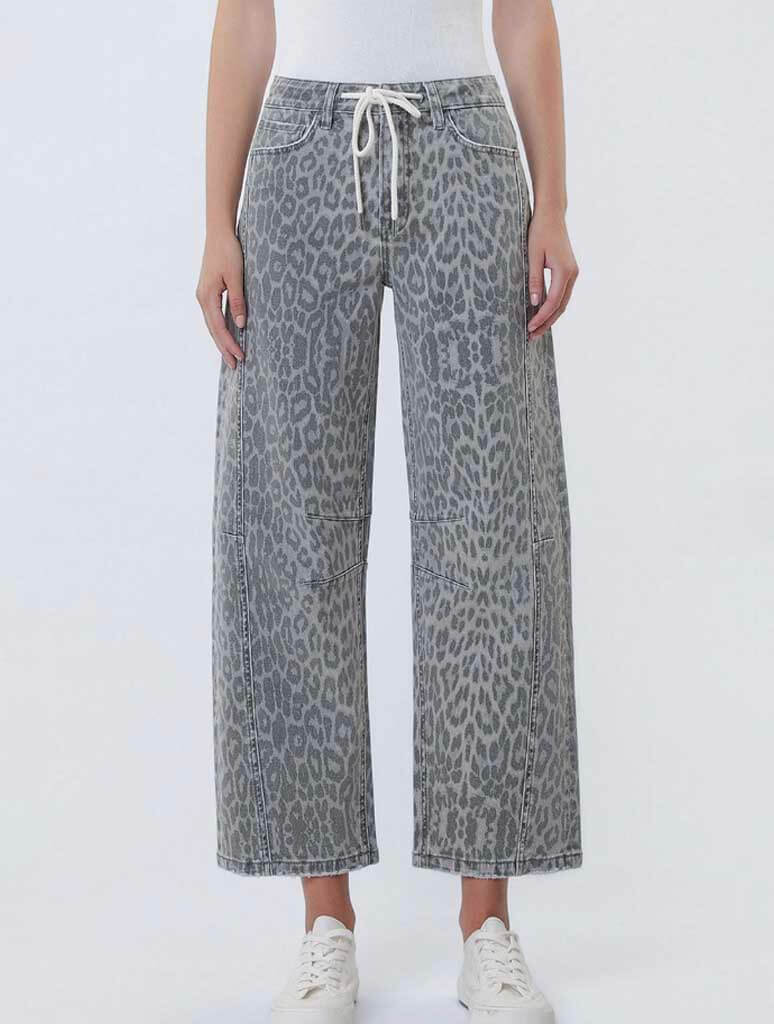 Vervet Kate High Rise Drawstring Barrel Jeans