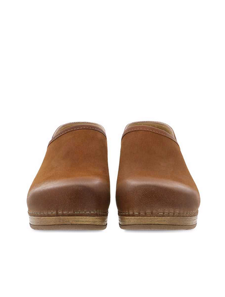 6785184956491-Dansko-Brenna-Burnished-Suede-Clog-in-Tan