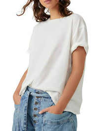 Free People Nina Tee in Ivory