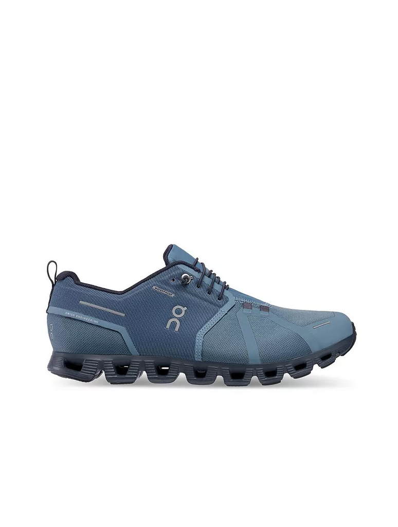 6781931618379-On-Cloud-5-Waterproof-Sneaker-in-Metal-Navy