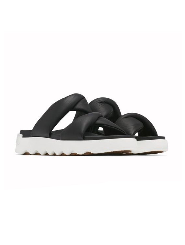 Sorel Viibe Twist Sandal in Black/Sea Salt