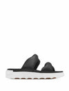 Sorel Viibe Twist Sandal in Black/Sea Salt