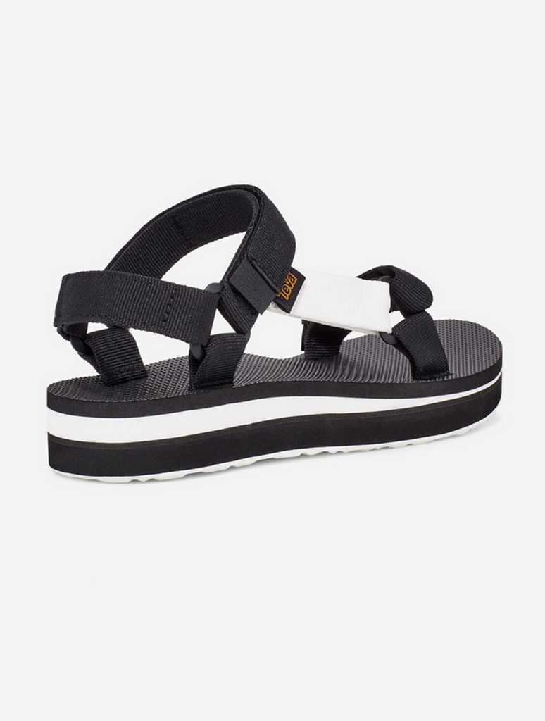 Teva Midform Universal Sandal in Black/Bright White